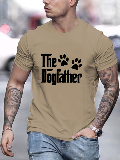 T-shirt homme à manches courtes avec motif dog father