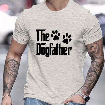 T-shirt homme à manches courtes avec motif dog father