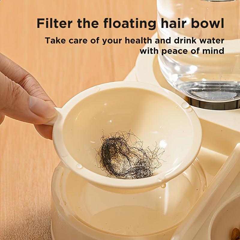 Distributeur automatique 2 en 1 pour chat – mangeoire et abreuvoir