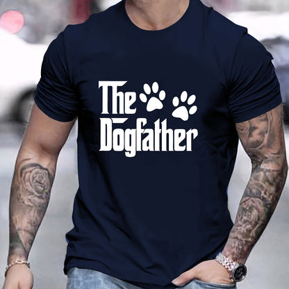 T-shirt homme à manches courtes avec motif dog father